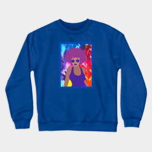 Her name is Journey! Colorful Art of a Woman Crewneck Sweatshirt